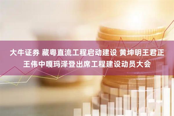 大牛证券 藏粤直流工程启动建设 黄坤明王君正王伟中嘎玛泽登出席工程建设动员大会