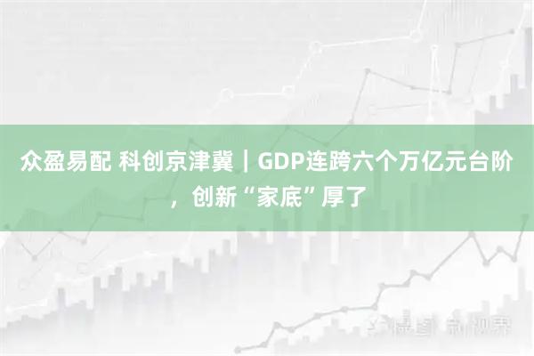 众盈易配 科创京津冀｜GDP连跨六个万亿元台阶，创新“家底”厚了